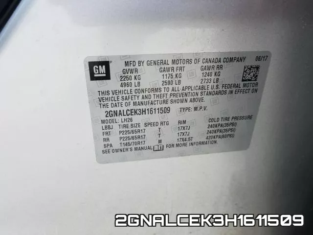 2GNALCEK3H1611509