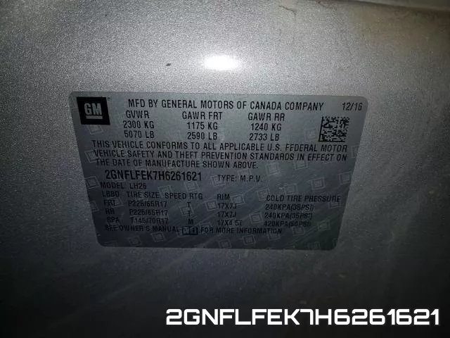 2GNFLFEK7H6261621