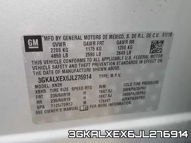 3GKALXEX6JL276914