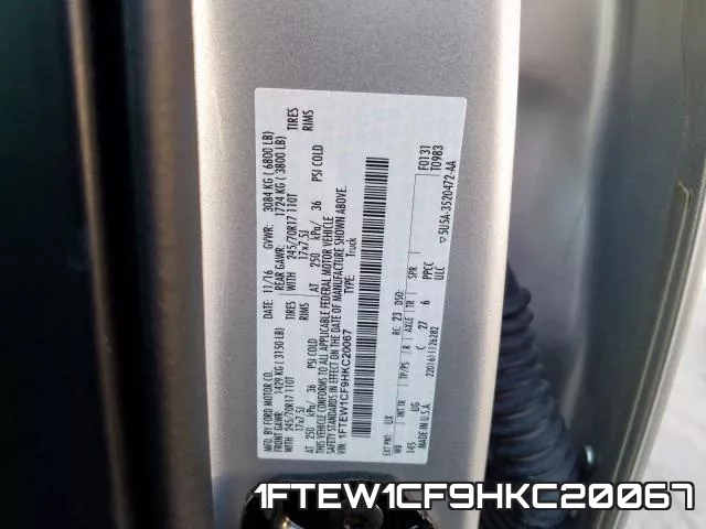 1FTEW1CF9HKC20067