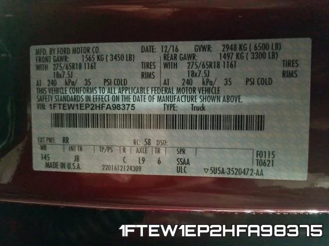 1FTEW1EP2HFA98375