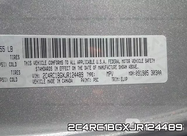 2C4RC1BGXJR124489