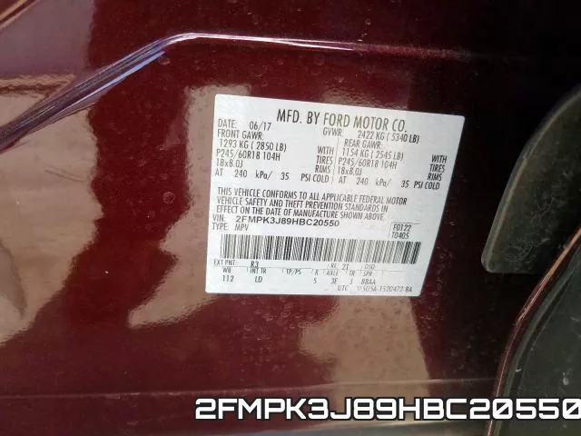 2FMPK3J89HBC20550
