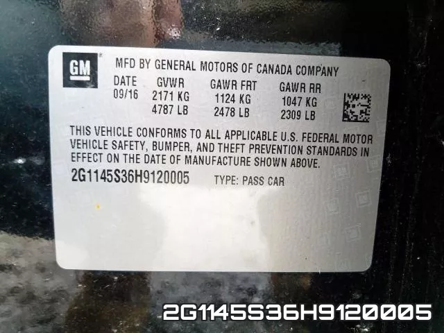 2G1145S36H9120005