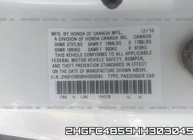 2HGFC4B59HH303045