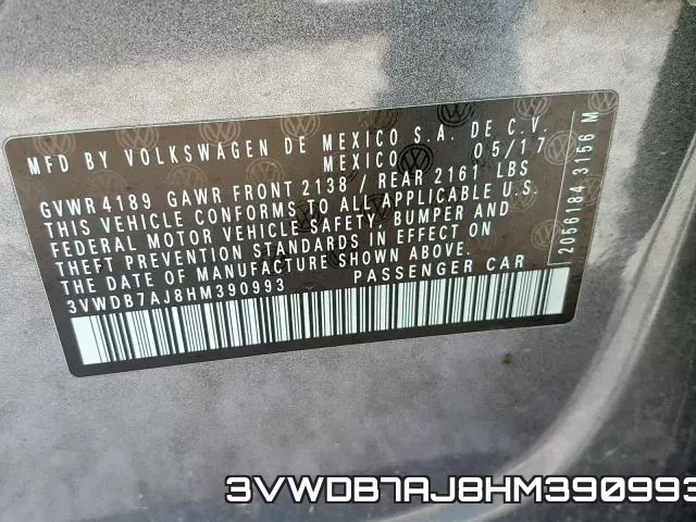 3VWDB7AJ8HM390993