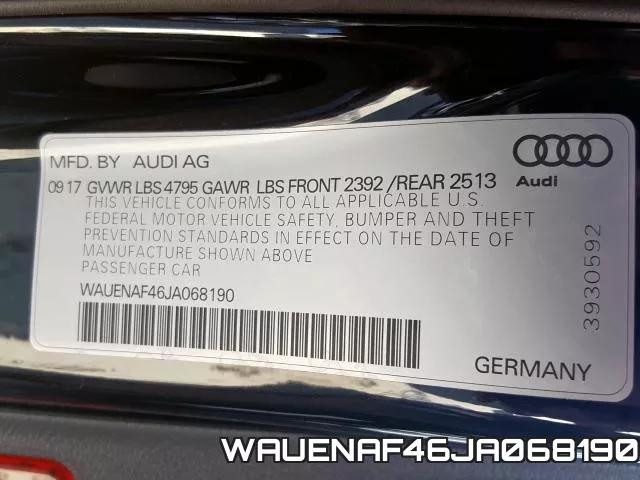 WAUENAF46JA068190