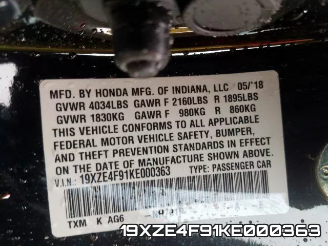 19XZE4F91KE000363