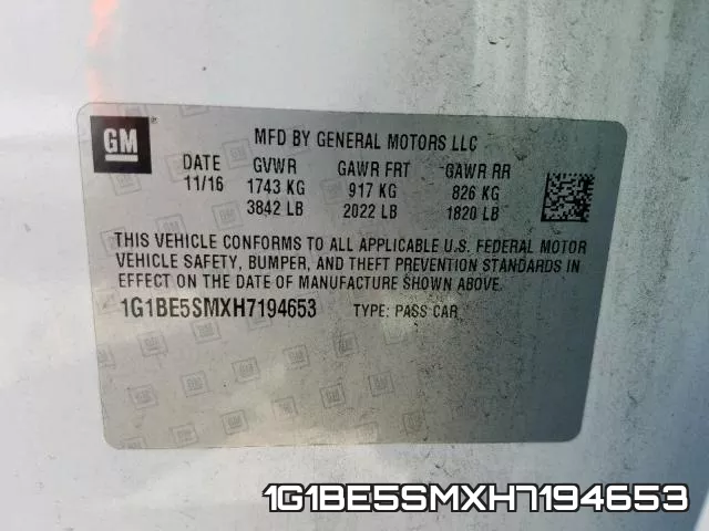1G1BE5SMXH7194653