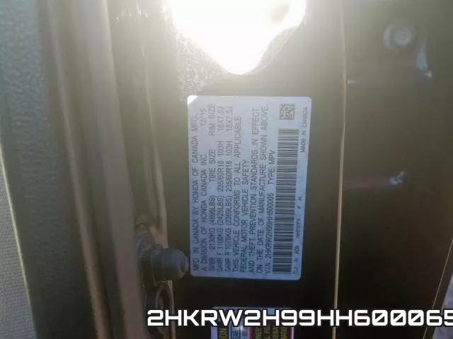 2HKRW2H99HH600065