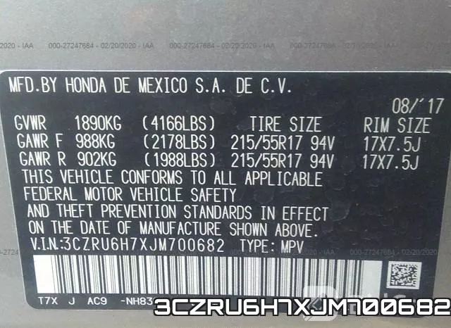 3CZRU6H7XJM700682