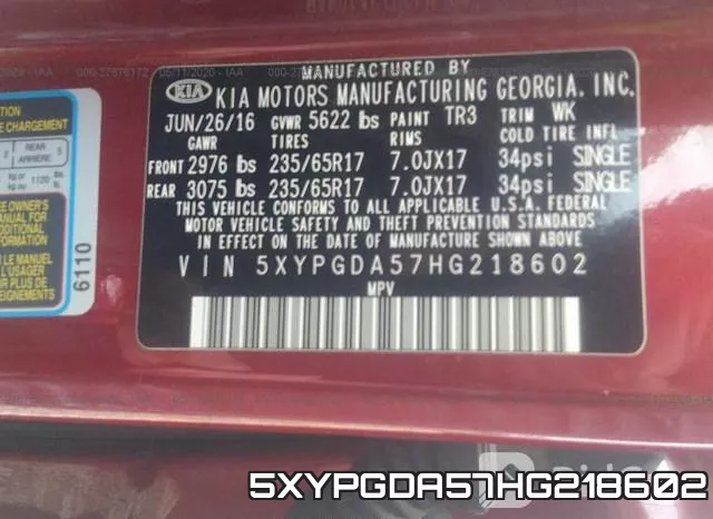 5XYPGDA57HG218602