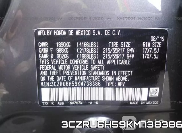 3CZRU6H59KM738386