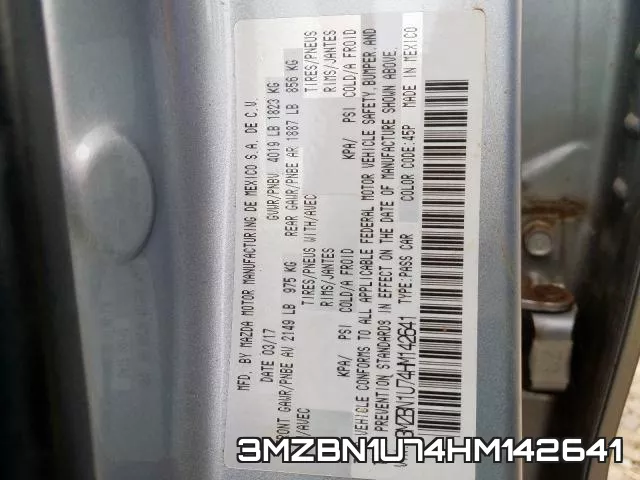 3MZBN1U74HM142641