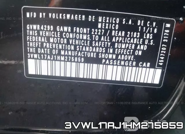 3VWL17AJ1HM275859