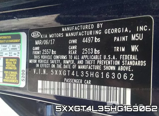 5XXGT4L35HG163062