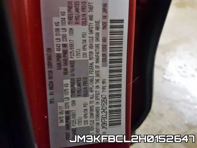 JM3KFBCL2H0152647