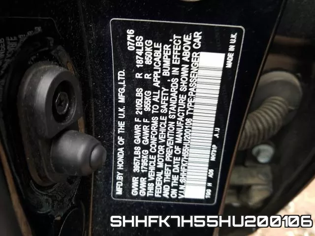 SHHFK7H55HU200106