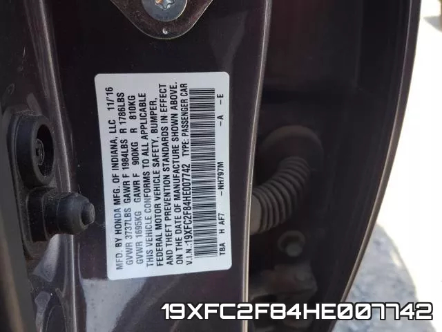 19XFC2F84HE007742