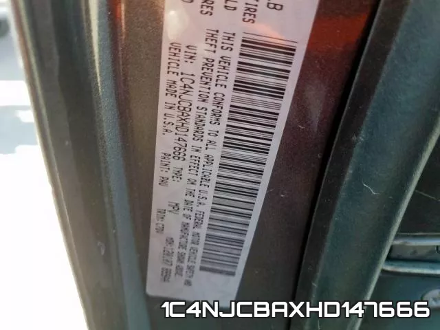 1C4NJCBAXHD147666