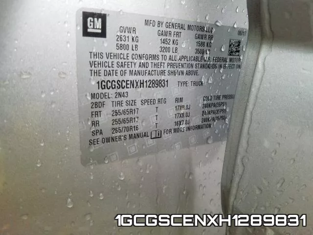 1GCGSCENXH1289831