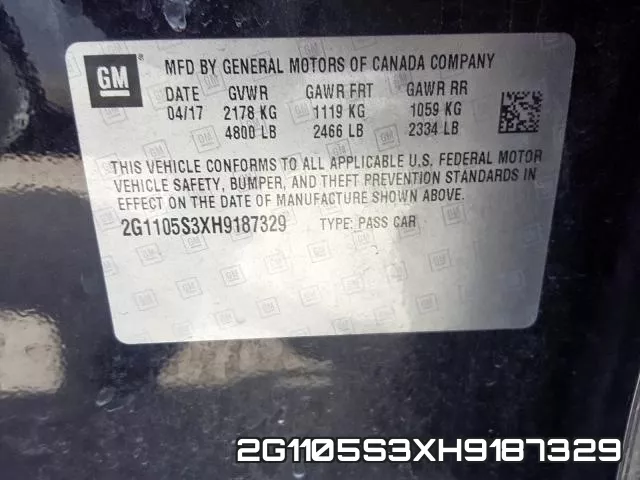 2G1105S3XH9187329