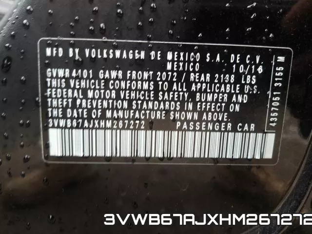3VWB67AJXHM267272