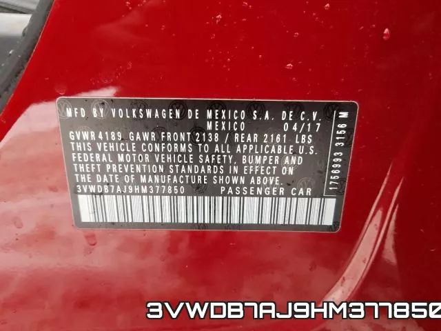 3VWDB7AJ9HM377850