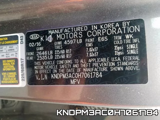 KNDPM3AC0H7061784