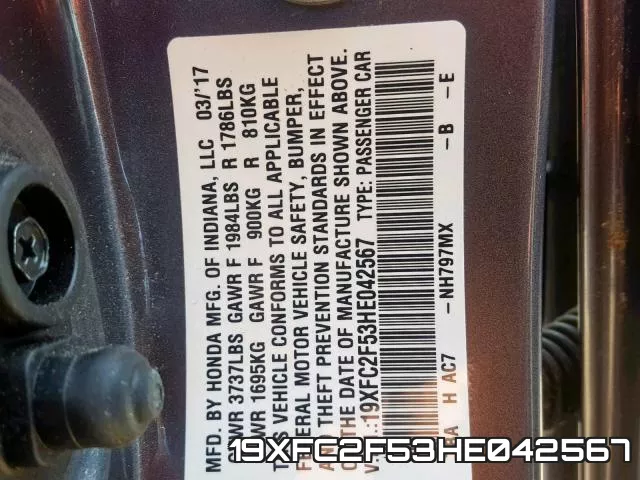 19XFC2F53HE042567