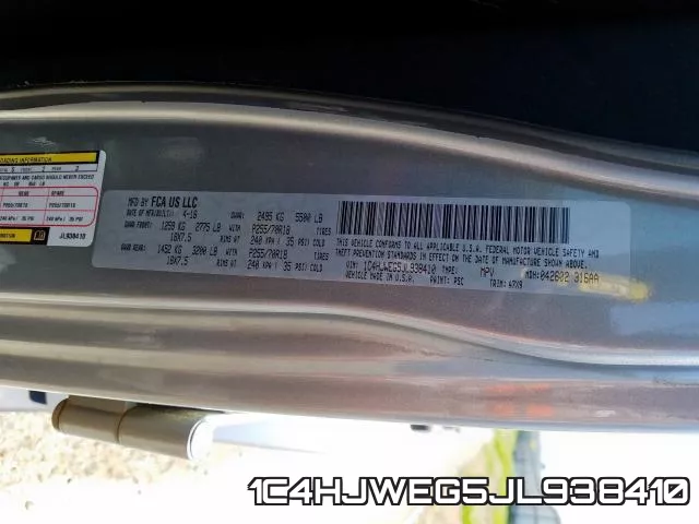 1C4HJWEG5JL938410