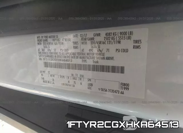 1FTYR2CGXHKA64513