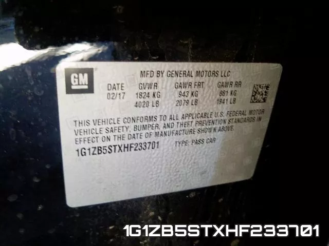 1G1ZB5STXHF233701