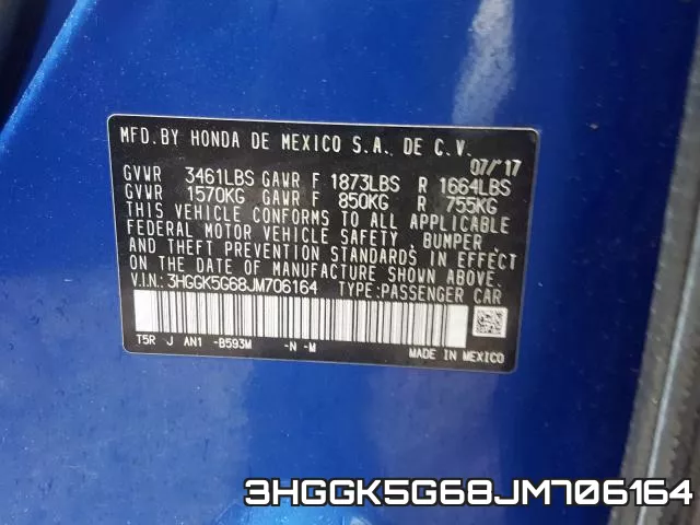 3HGGK5G68JM706164