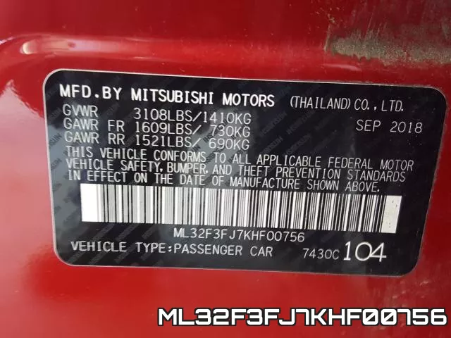 ML32F3FJ7KHF00756