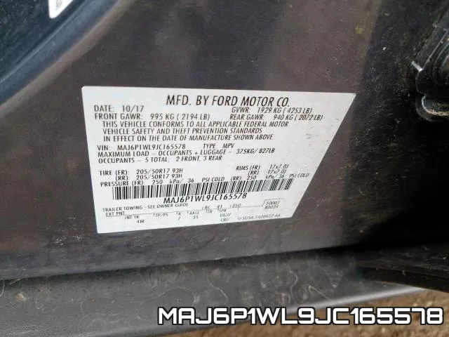 MAJ6P1WL9JC165578