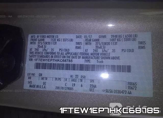 1FTEW1EP7HKC68785