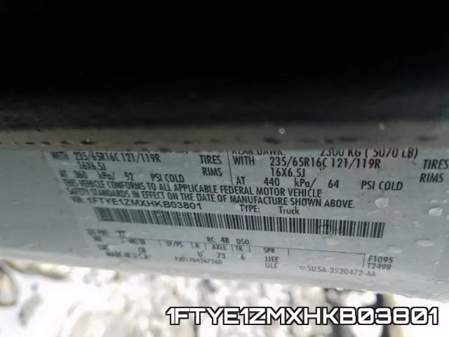 1FTYE1ZMXHKB03801