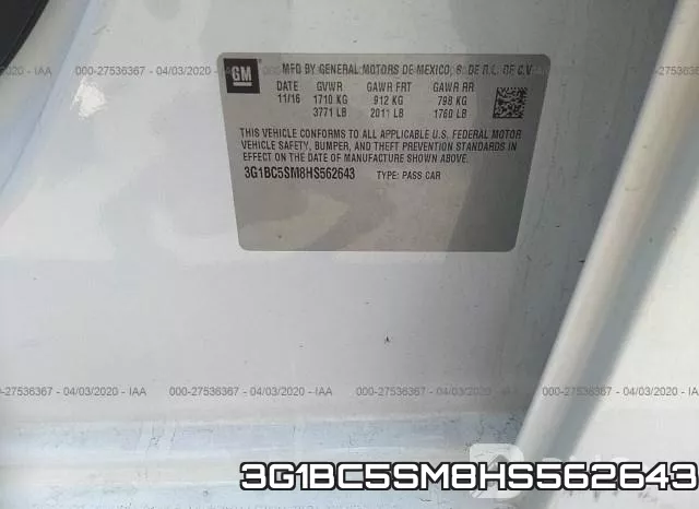 3G1BC5SM8HS562643