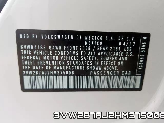 3VW2B7AJ2HM375008