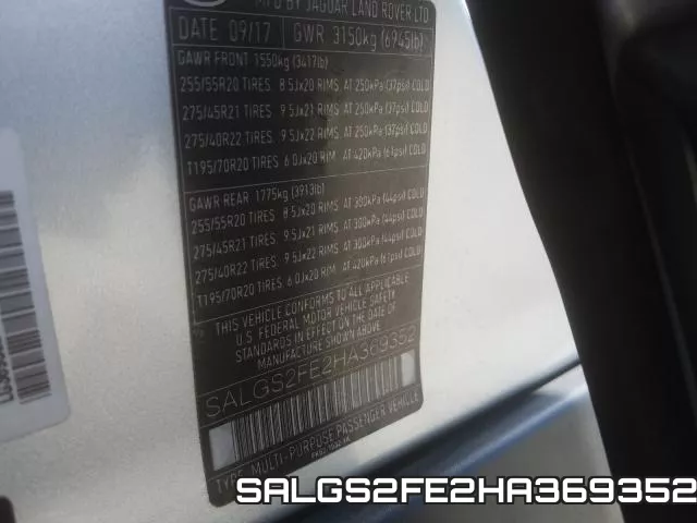 SALGS2FE2HA369352