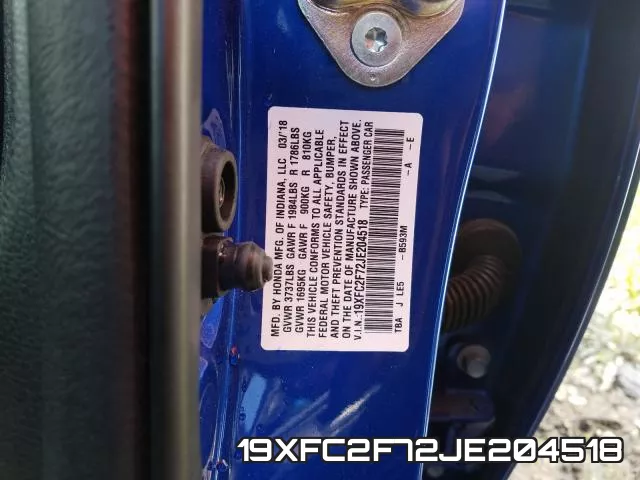 19XFC2F72JE204518