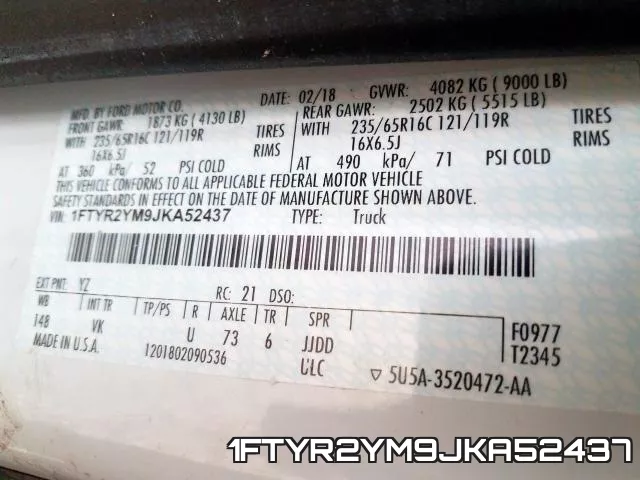 1FTYR2YM9JKA52437