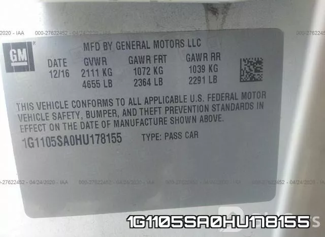 1G1105SA0HU178155