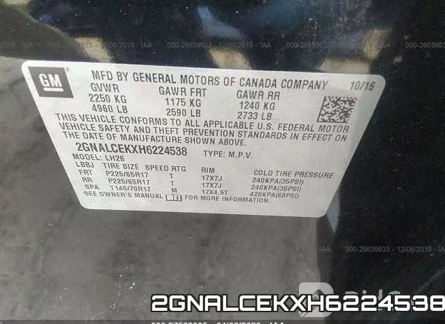 2GNALCEKXH6224538