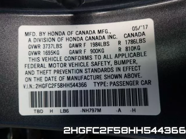 2HGFC2F58HH544366