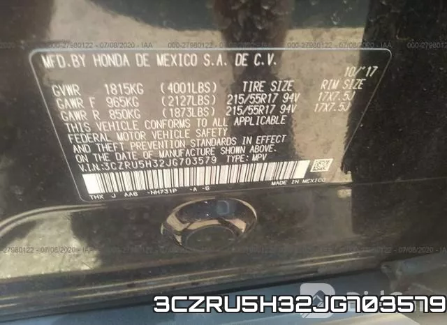 3CZRU5H32JG703579