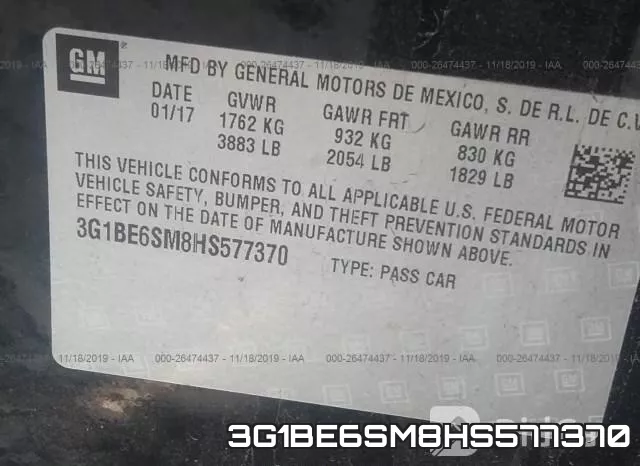 3G1BE6SM8HS577370
