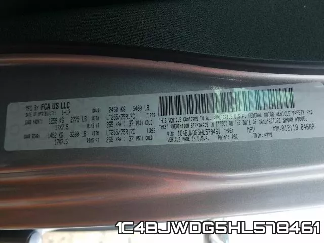 1C4BJWDG5HL578461