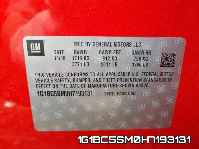 1G1BC5SM0H7193131